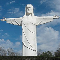 Statue of Christ of the Ozarks Ground View